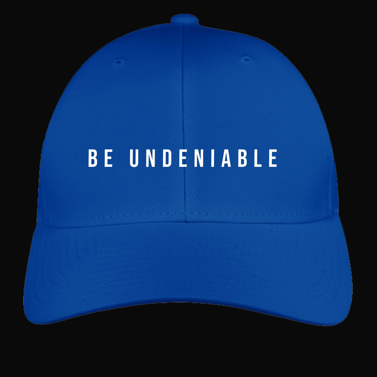 Be Undeniable Performance Cap on dark background